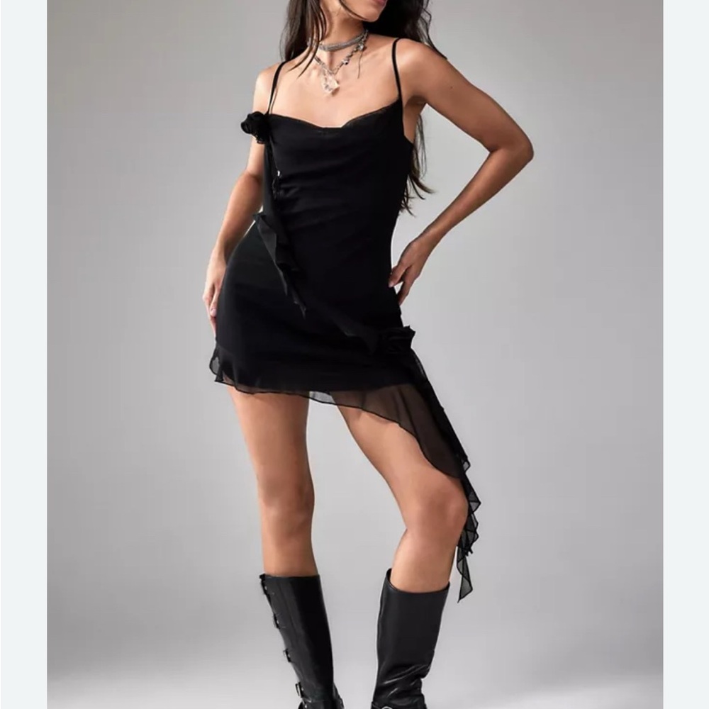 Urban Outfitters Zoey Rose Asymmetrical Mini Dress Medium